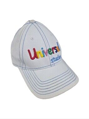 Vintage Universal Studios Hat Adult Cap Adjustable White Flawed Nostalgia